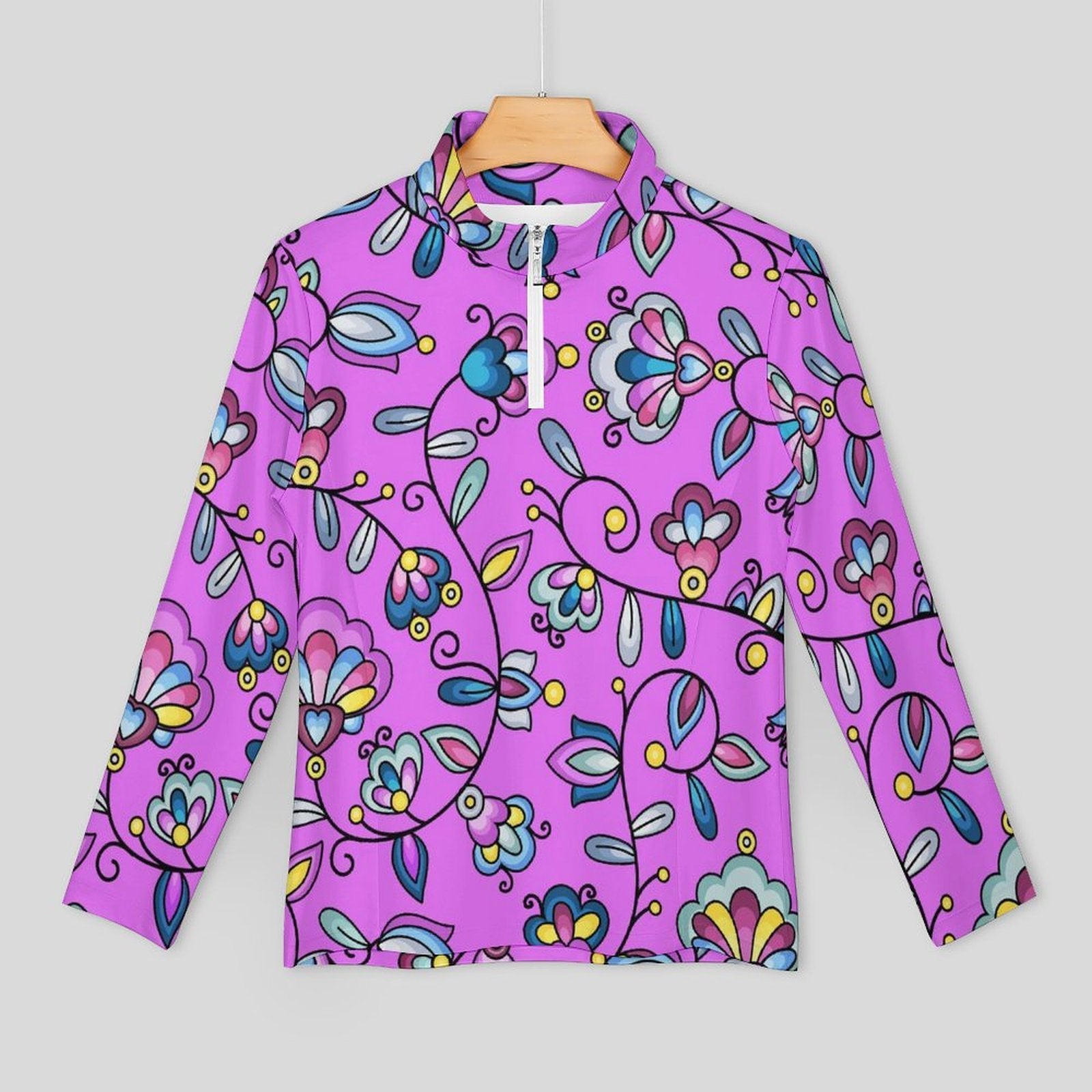 Autumn Bundle Blessing Purple Long Sleeve Yoga Shirt