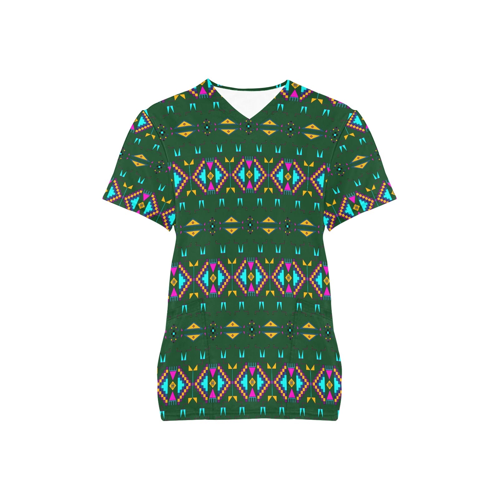 Rite of Passage Squash Leaf Scrub Top
