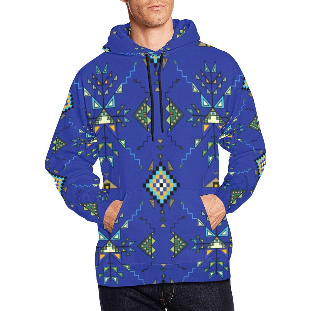 Bear Shield Dark Blue Hoodie for Men (USA Size)