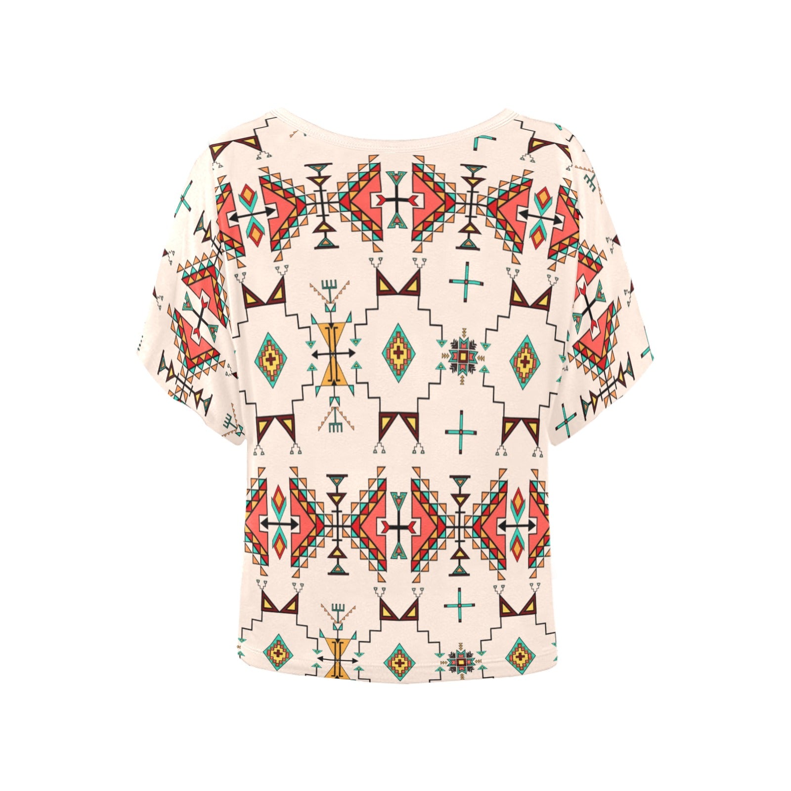 Thunder Flight Cream Women's Batwing-Sleeved Blouse T shirt