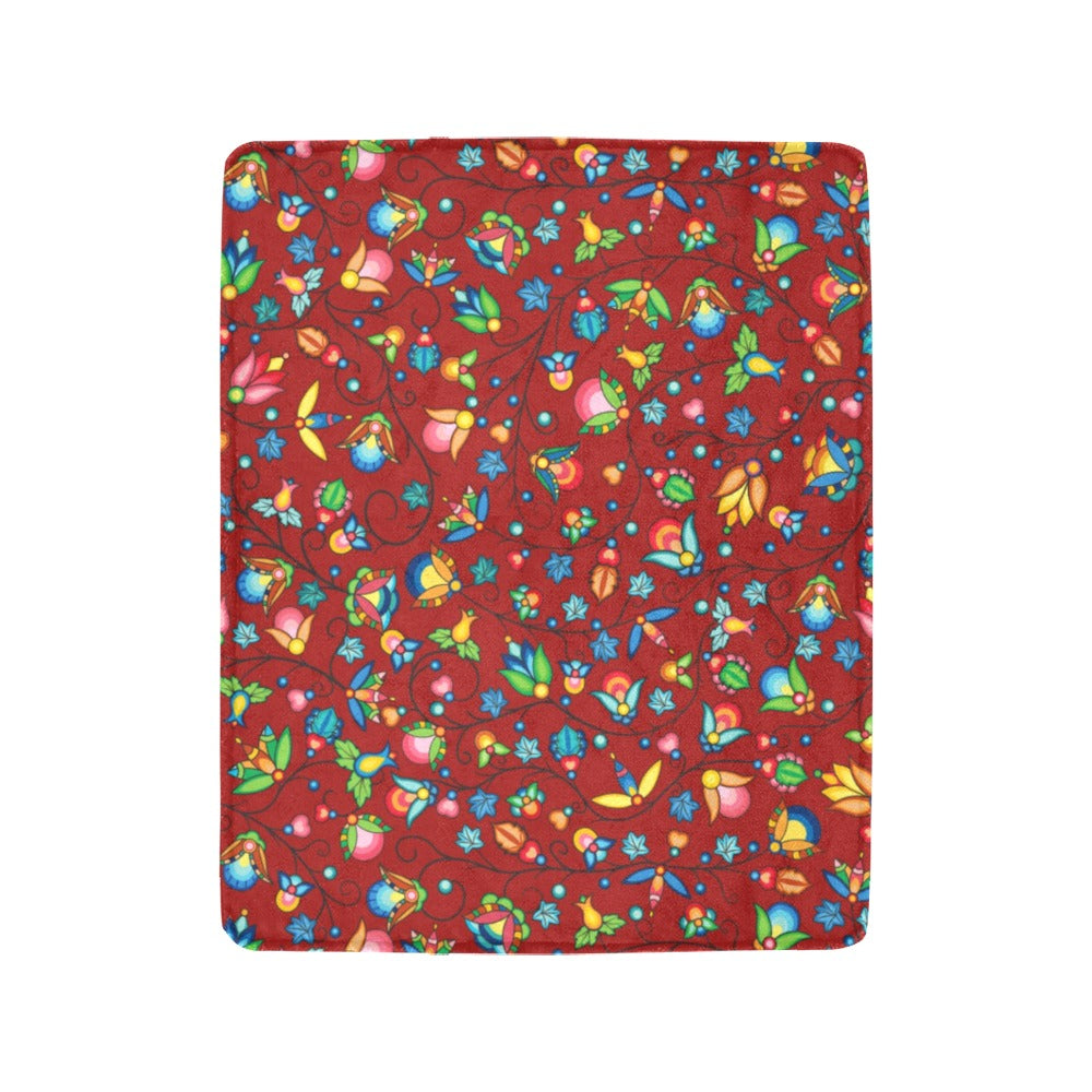 Prairie Plains Spirit Red Ultra-Soft Micro Fleece Blanket 40"x50"