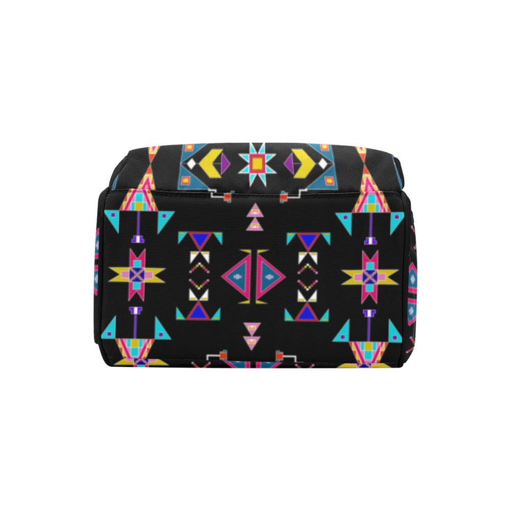 Enemy Territory Black Multi-Function Diaper Backpack/Diaper Bag