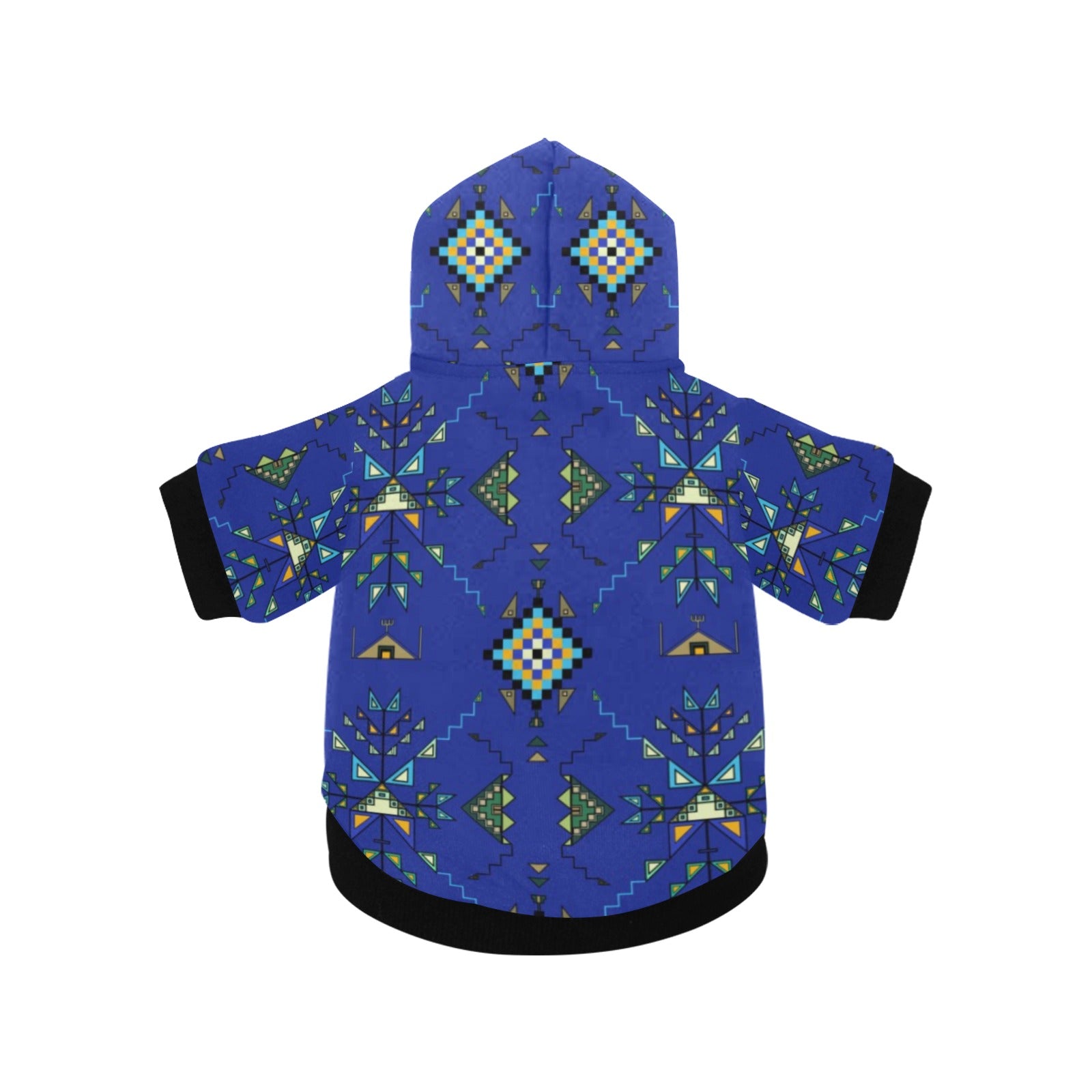 Bear Shield Dark Blue Pet Dog Hoodie