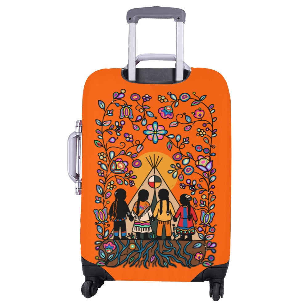 Rooted in Culture Luggage Cover/Large 26"-28"