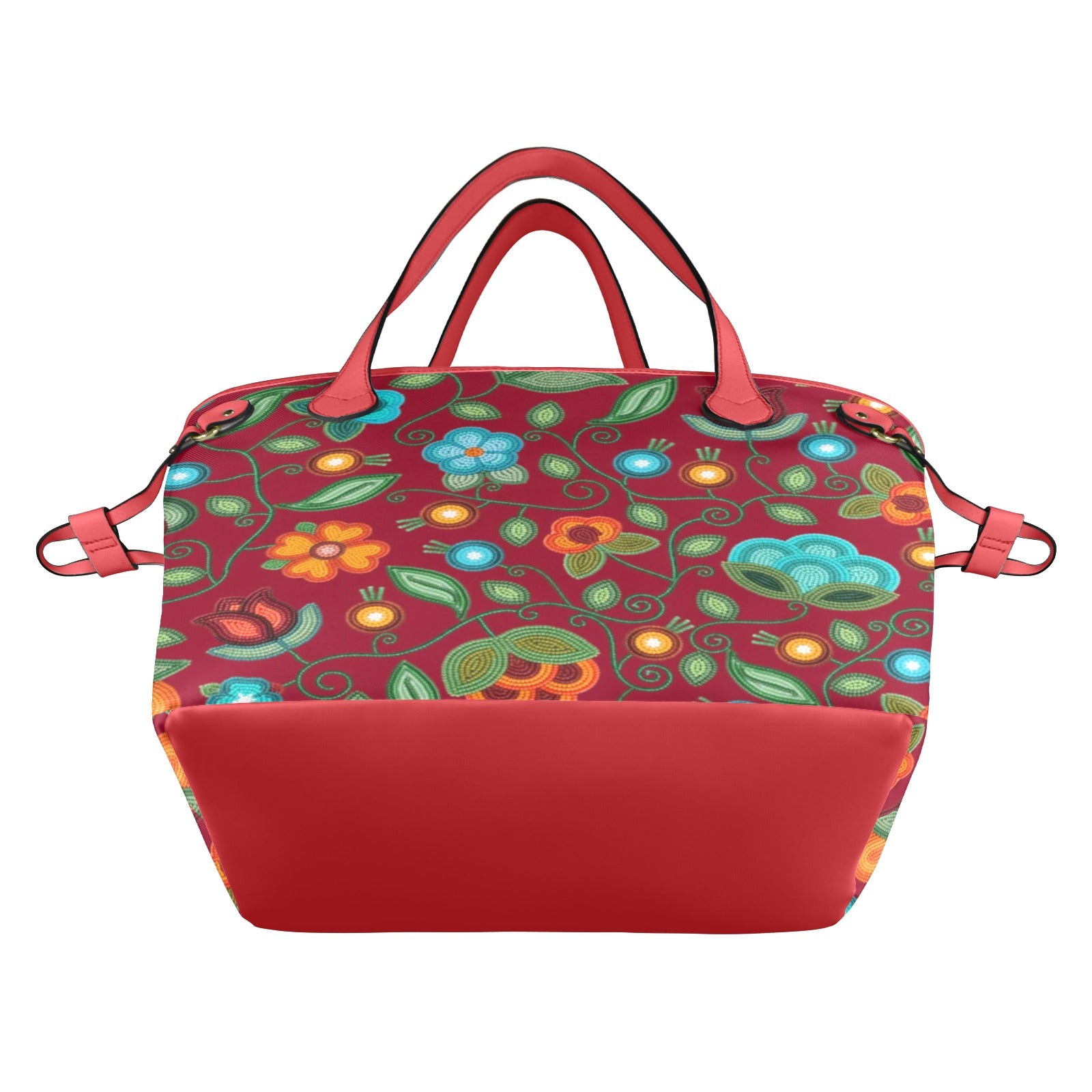 Prairie Fire Petals Red Clover Canvas Tote Bag