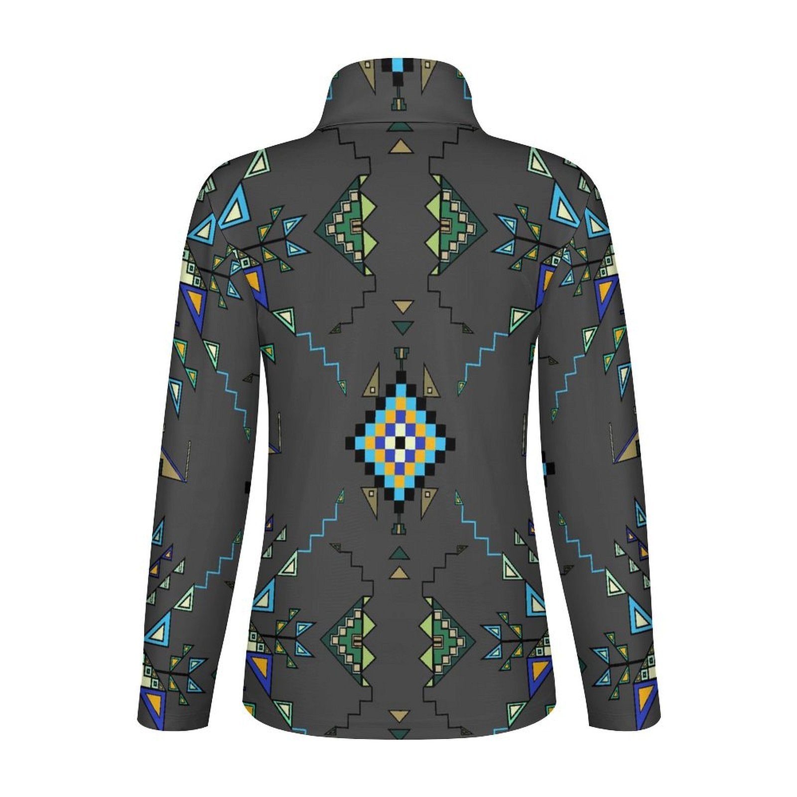 Bear Shield Dark Gray Long Sleeve Yoga Shirt
