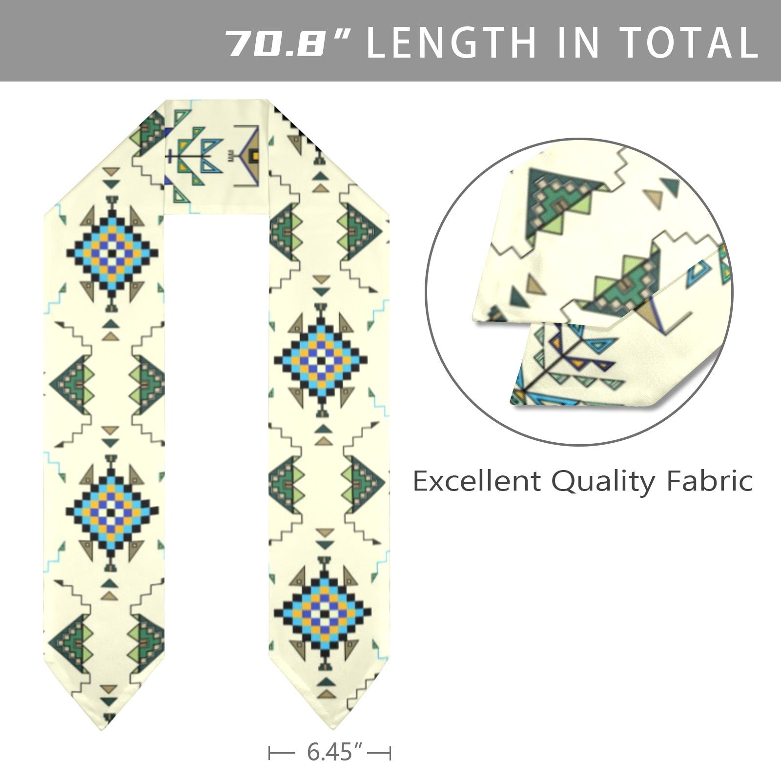 Bear Shield Cream Graduation Stole