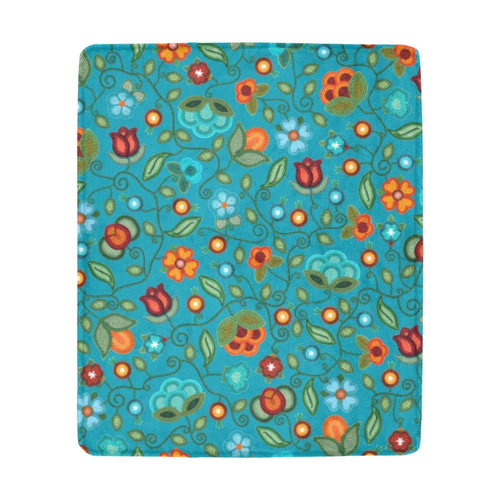 Prairie Fire Petals Ocean Ultra-Soft Micro Fleece Blanket 50"x60"
