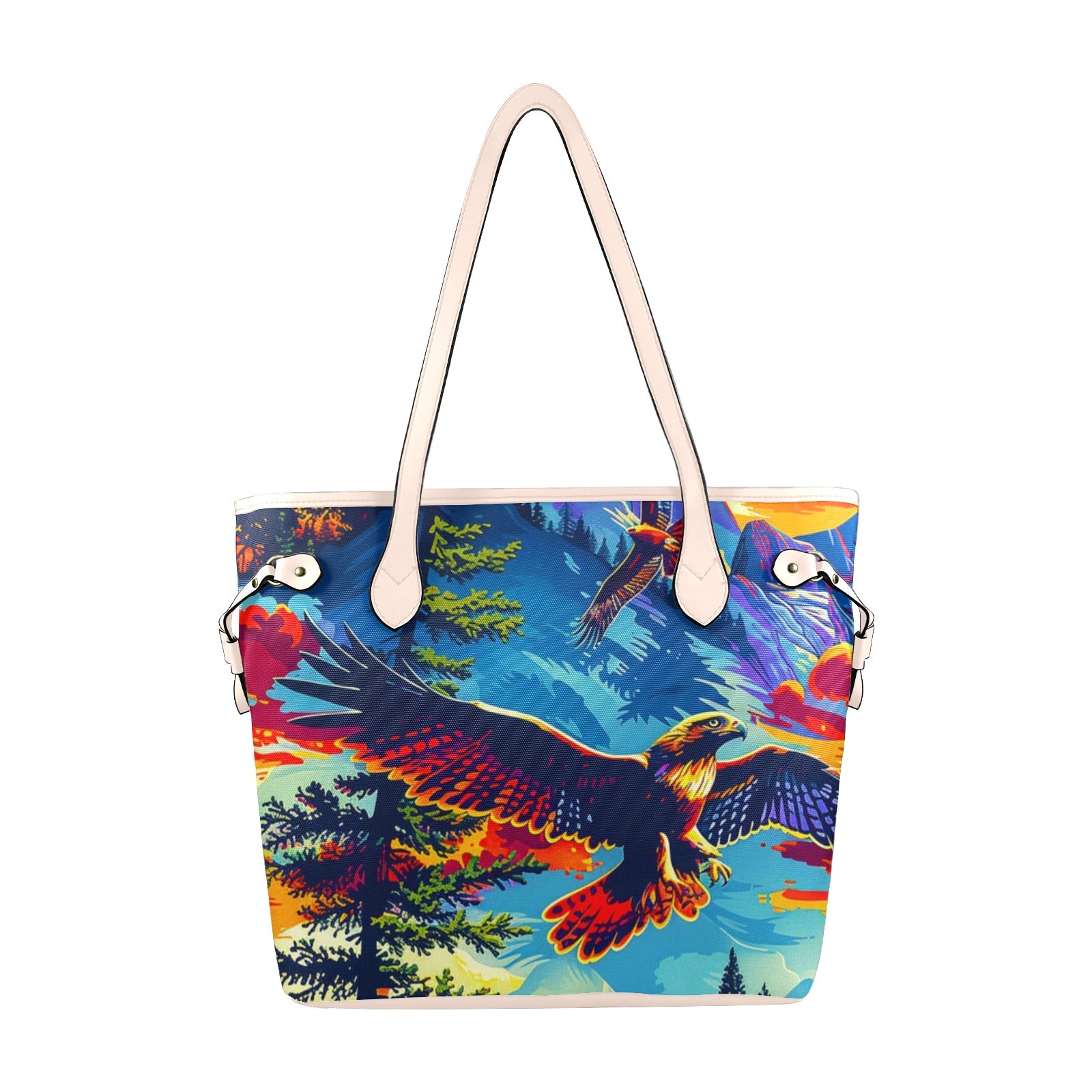 Hunting Hawks Clover Canvas Tote Bag