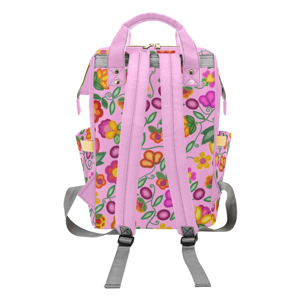 Boreal Bounty Pink Multi-Function Diaper Backpack/Diaper Bag