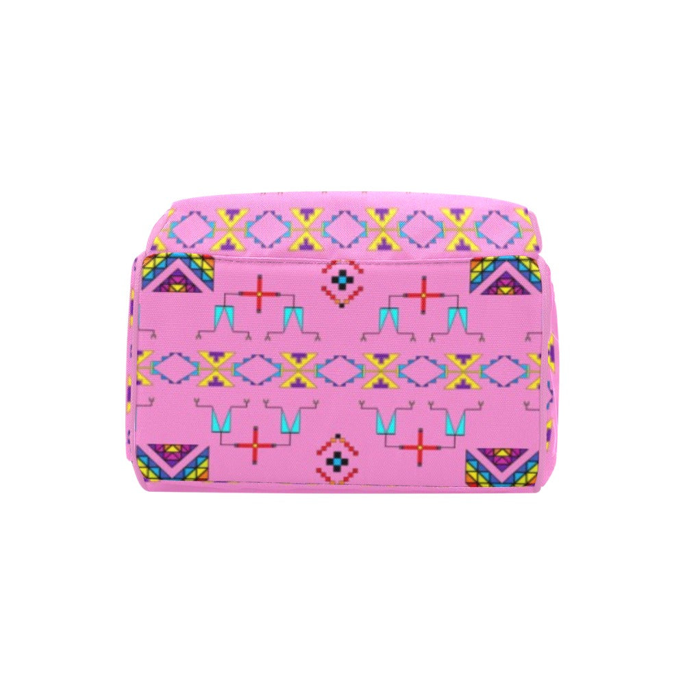 Rainy Chief Rainbow Blush Multi-Function Diaper Backpack/Diaper Bag