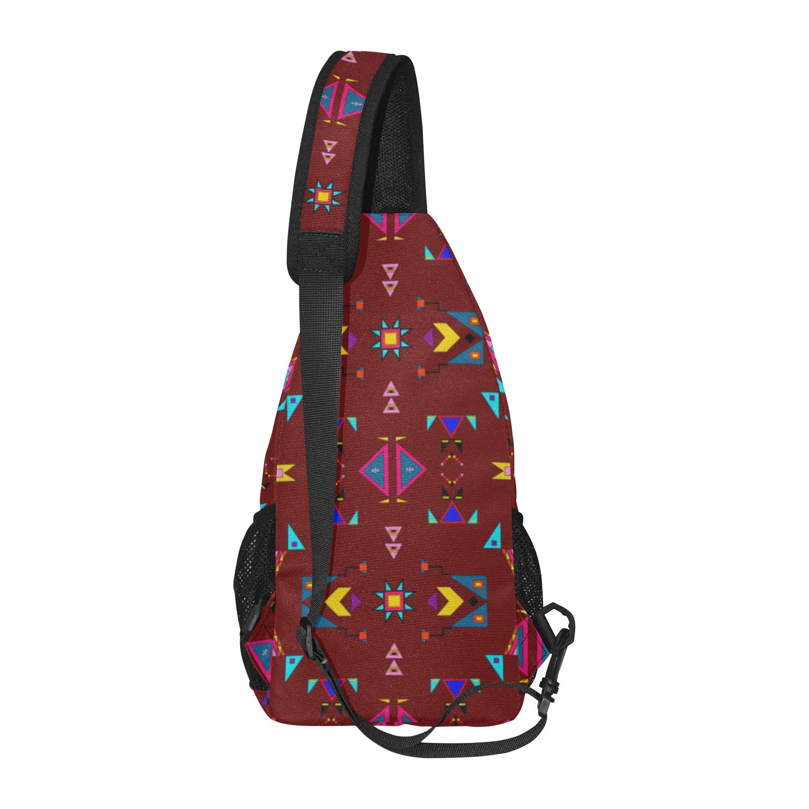 Enemy Territory Dark Maroon Chest Bag