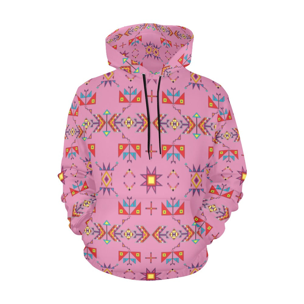 Scattered Generations Pink Hoodie for Men (USA Size)