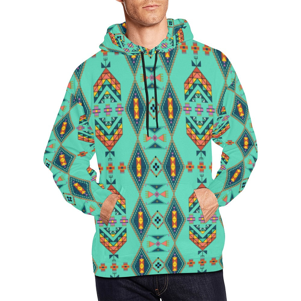 Travois Tipi Smoky Sky Hoodie for Men (USA Size)