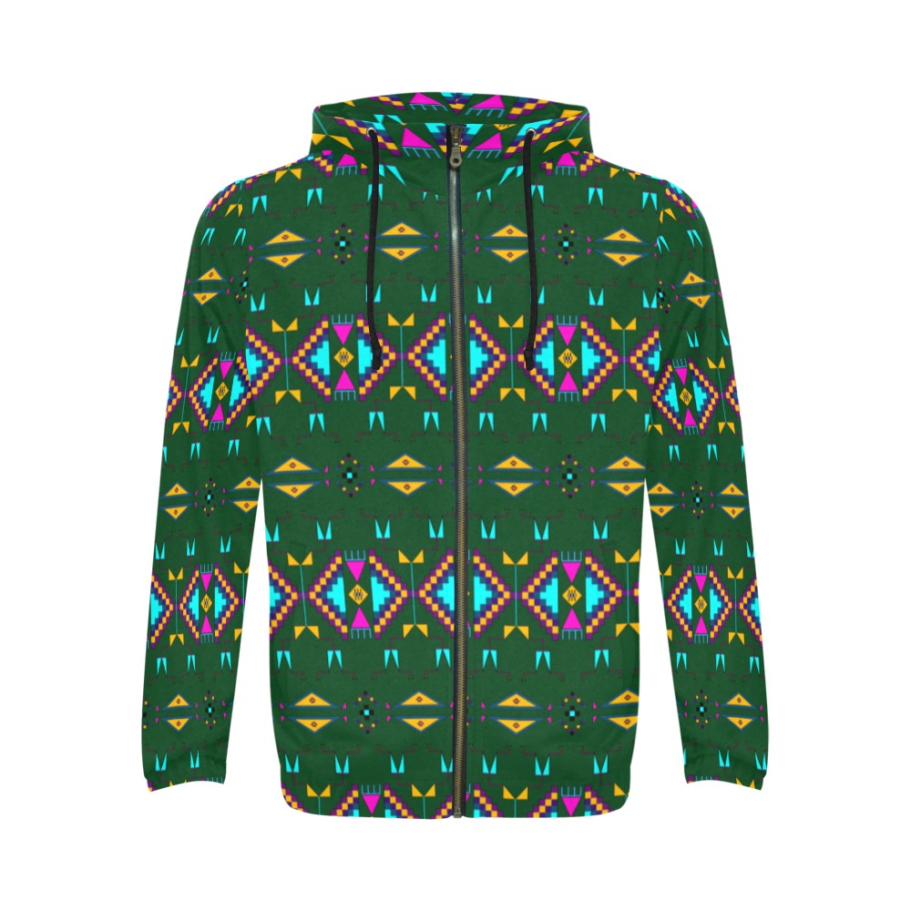 Rite of Passage Squash Leaf Men's Zipper Hoodie