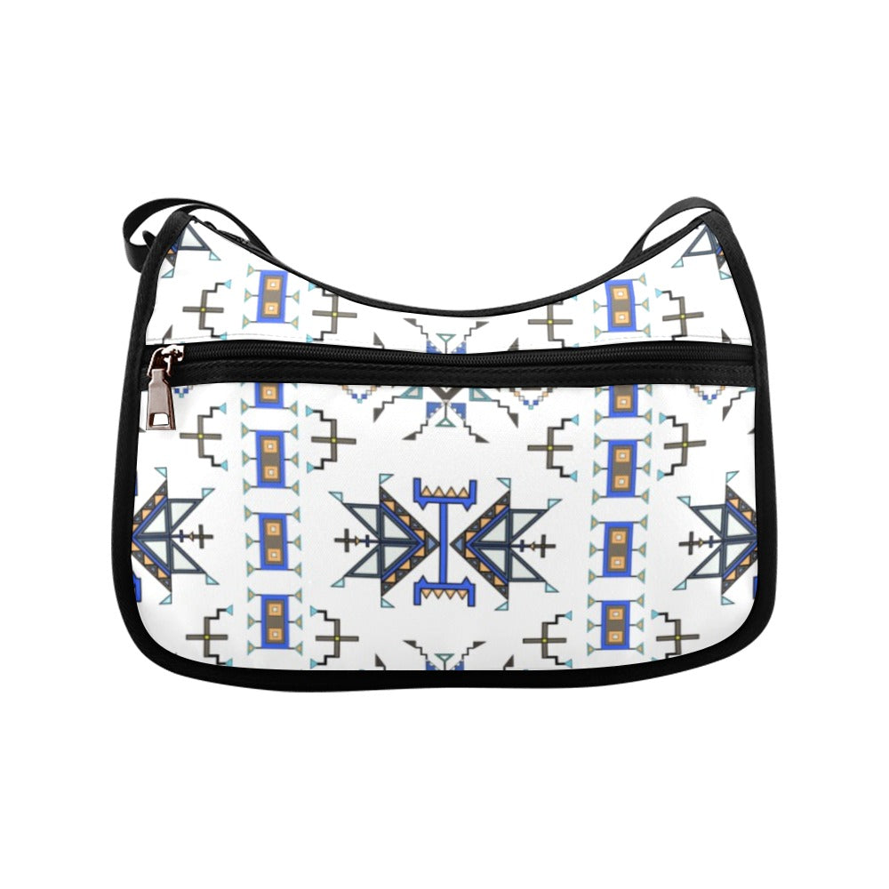 Eagle Strike Fabric White Crossbody Bag
