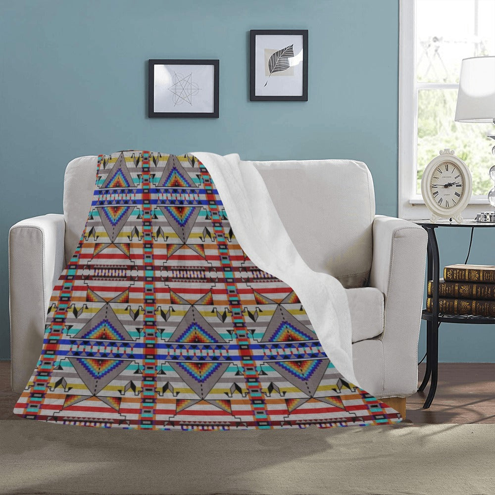 Medicine Blessing White Ultra-Soft Micro Fleece Blanket 50"x60"