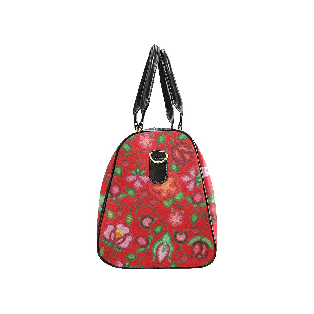 Rose Reverie Red Waterproof Travel Bag/Small