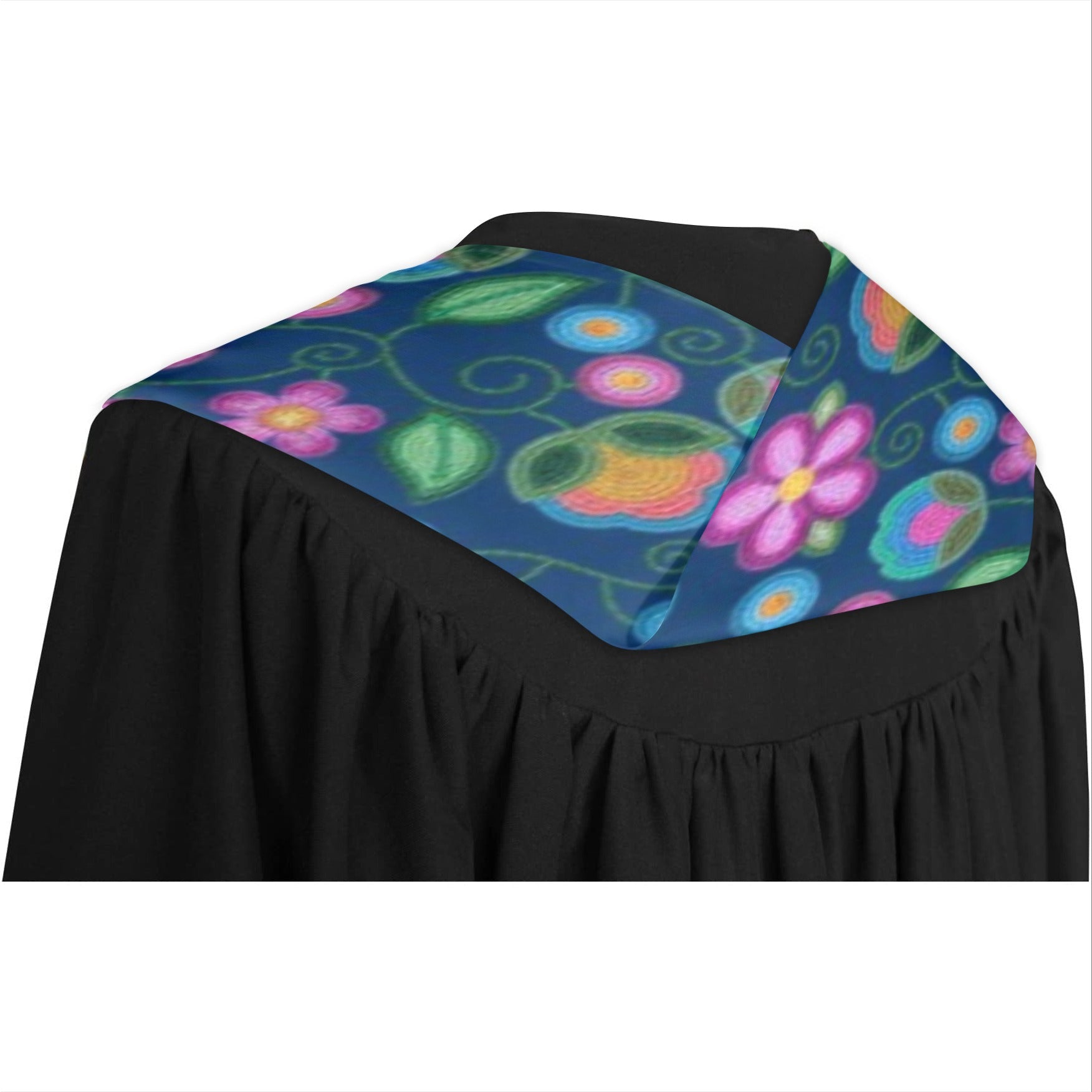 Turquoise Sunbeam Blue Graduation Stole
