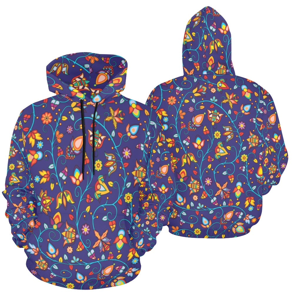 Thorny Path Blue Hoodie for Women (USA Size)