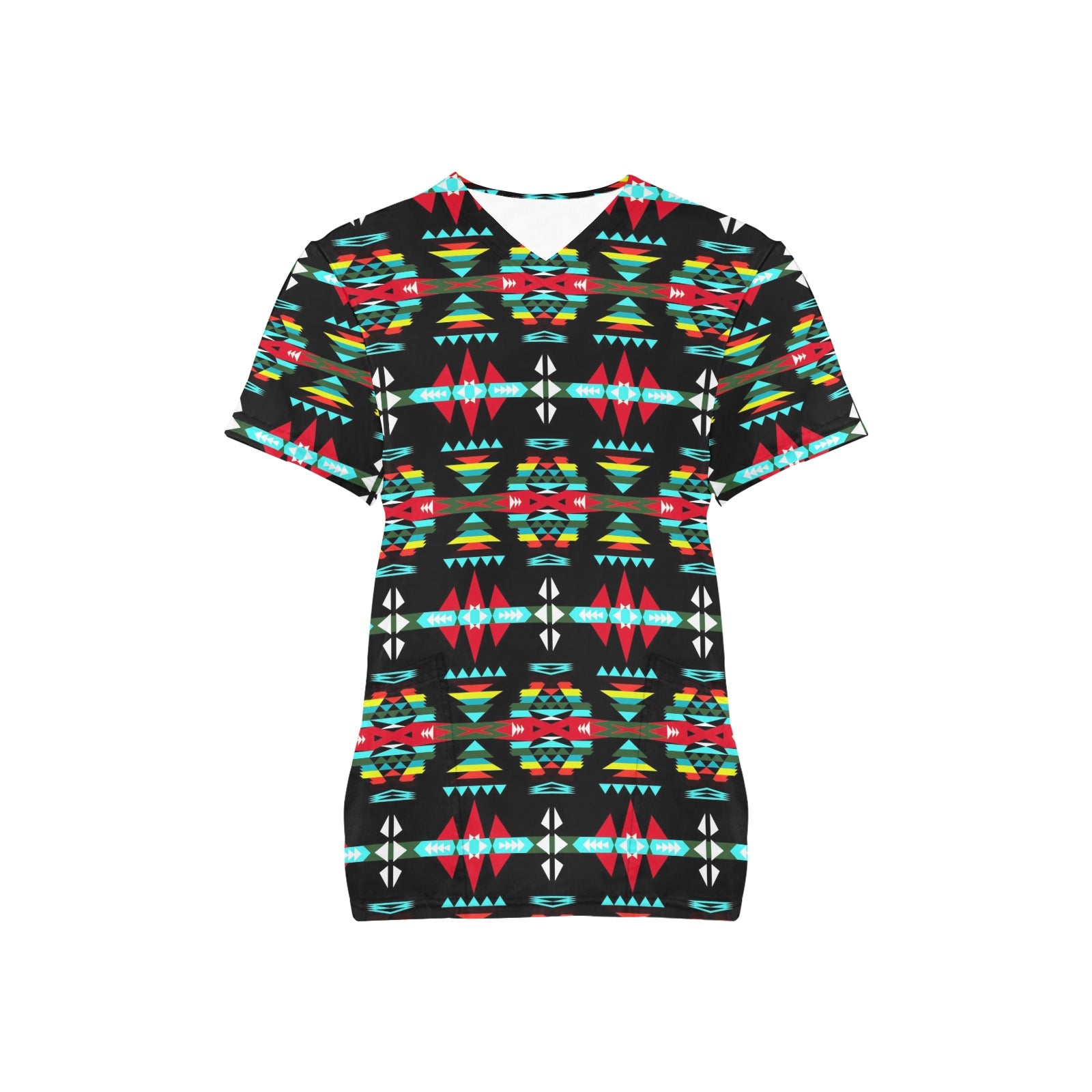 River Trail Sunset Scrub Top