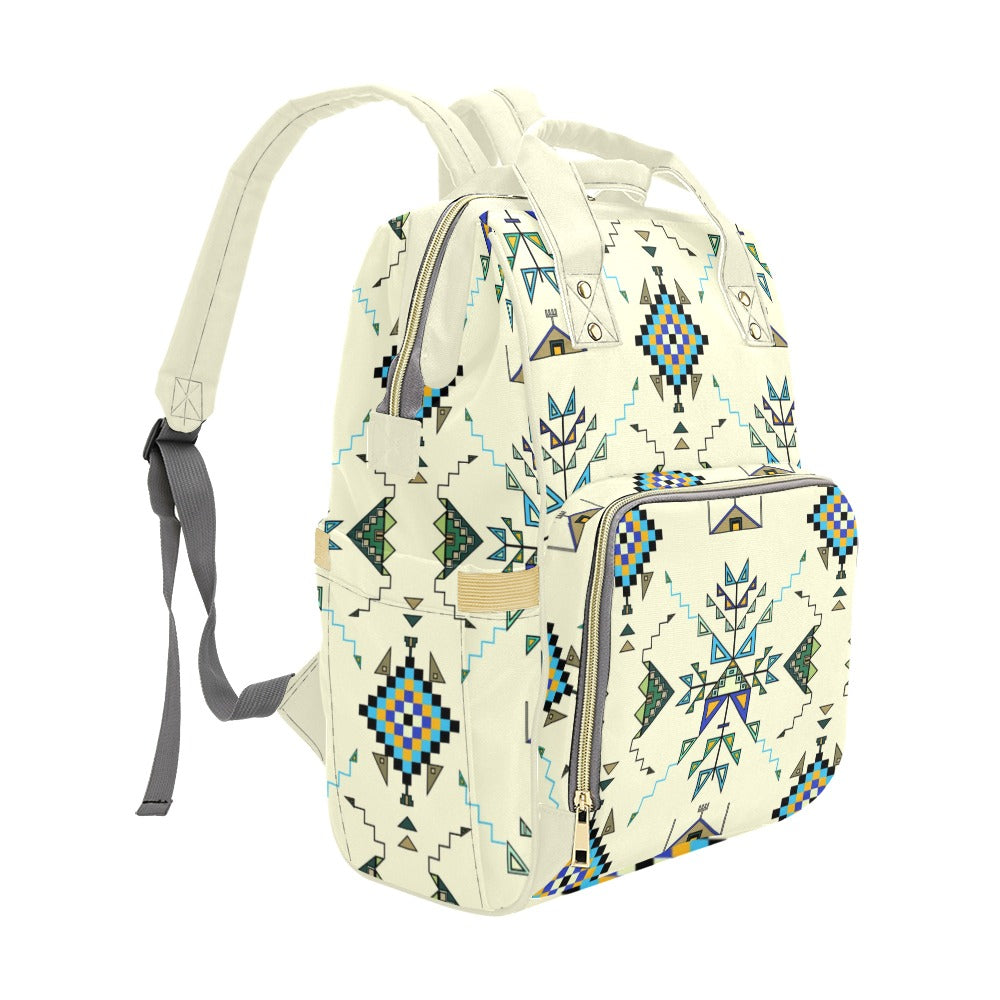 Bear Shield Cream Multi-Function Diaper Backpack/Diaper Bag