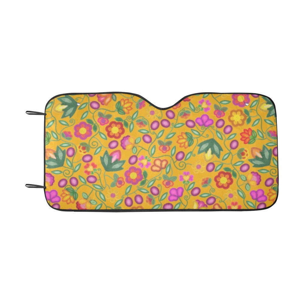 Boreal Bounty Yellow Car Sun Shade 55"x30"