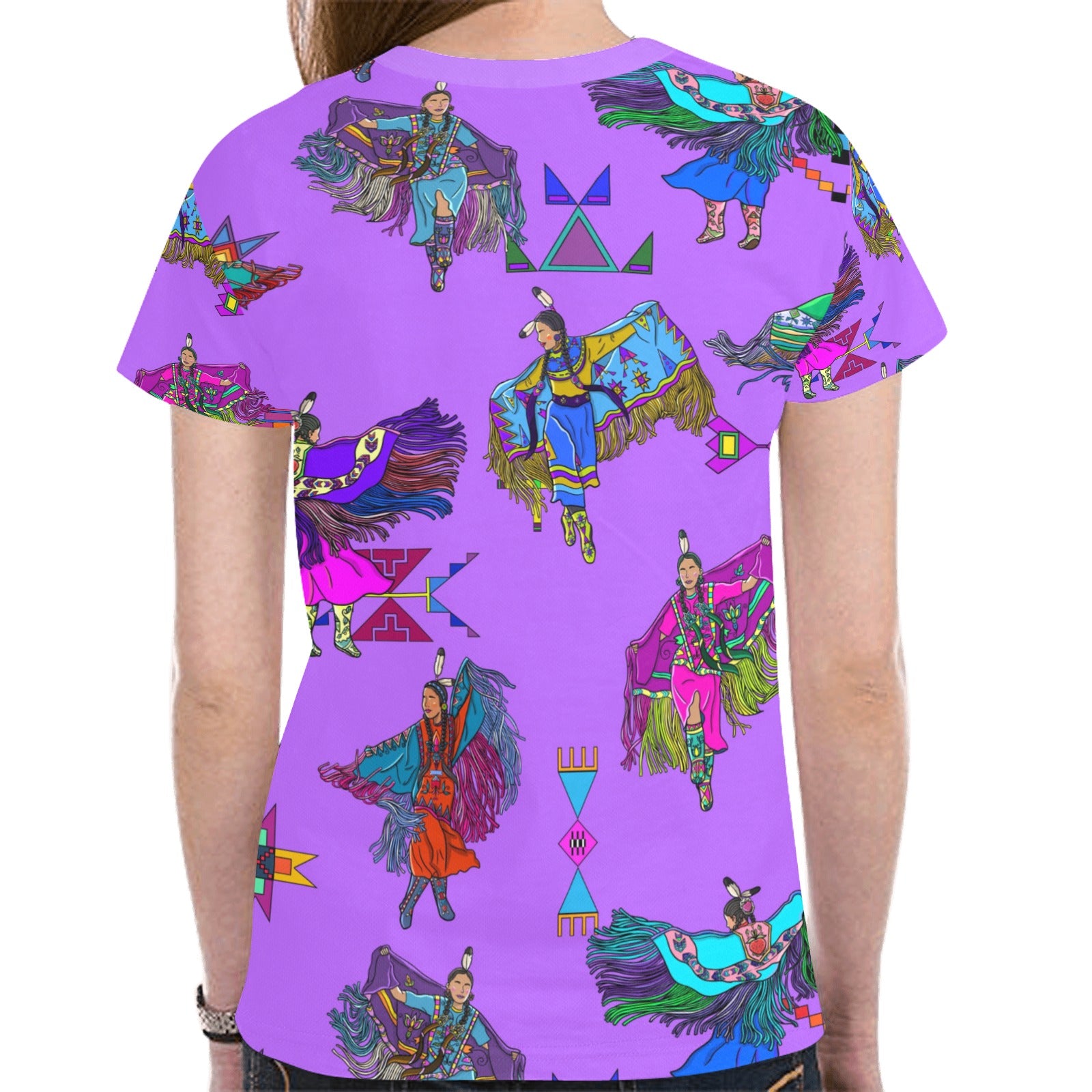 Women's Fancy Dancers Purple T-shirt for Women