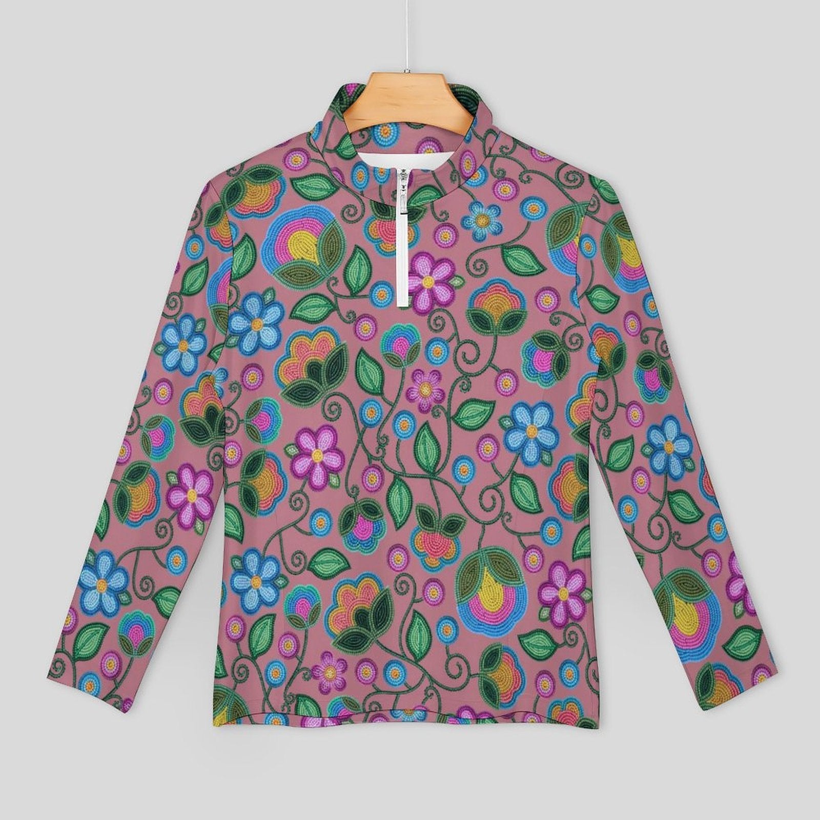 Turquoise Sunbeam Peach Long Sleeve Yoga Shirt