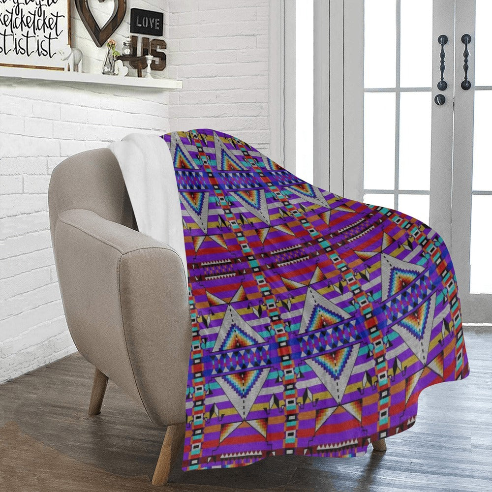Medicine Blessing Purple Ultra-Soft Micro Fleece Blanket 50"x60"