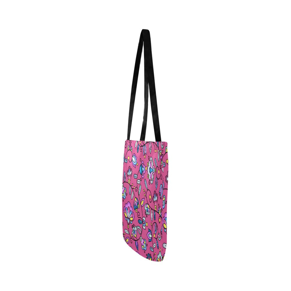 Autumn Bundle Blessing Pink Reusable Shopping Bag (Two sides)