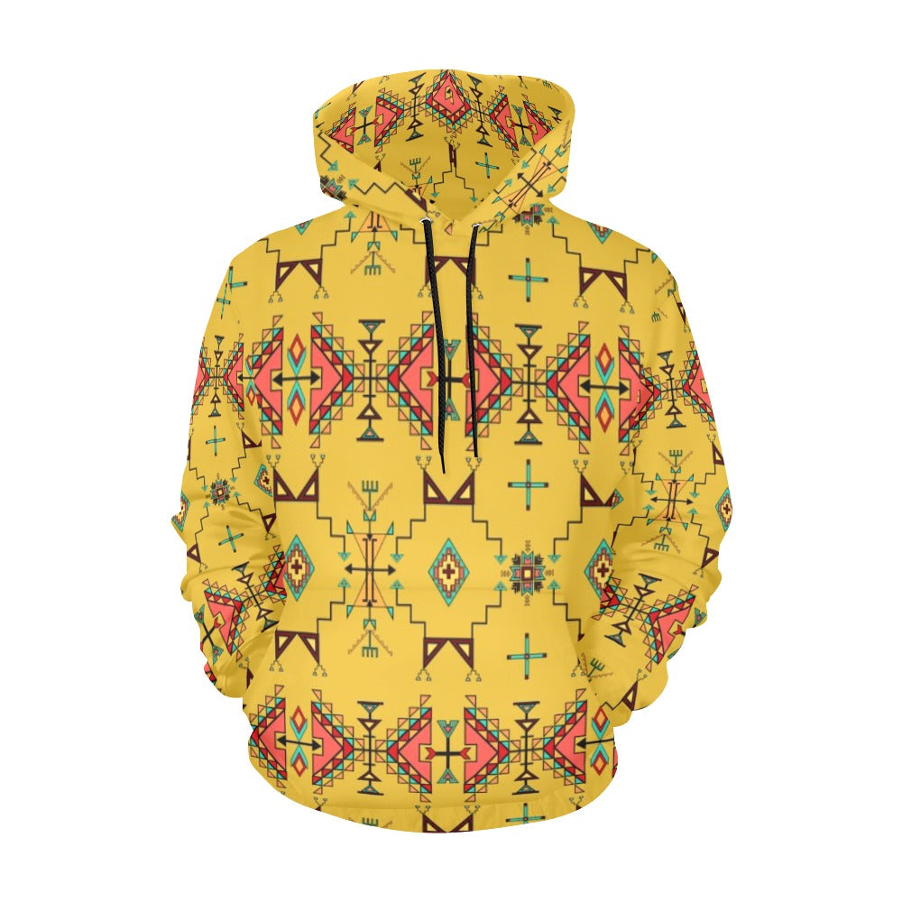 Thunder Flight Yellow Hoodie for Men (USA Size)