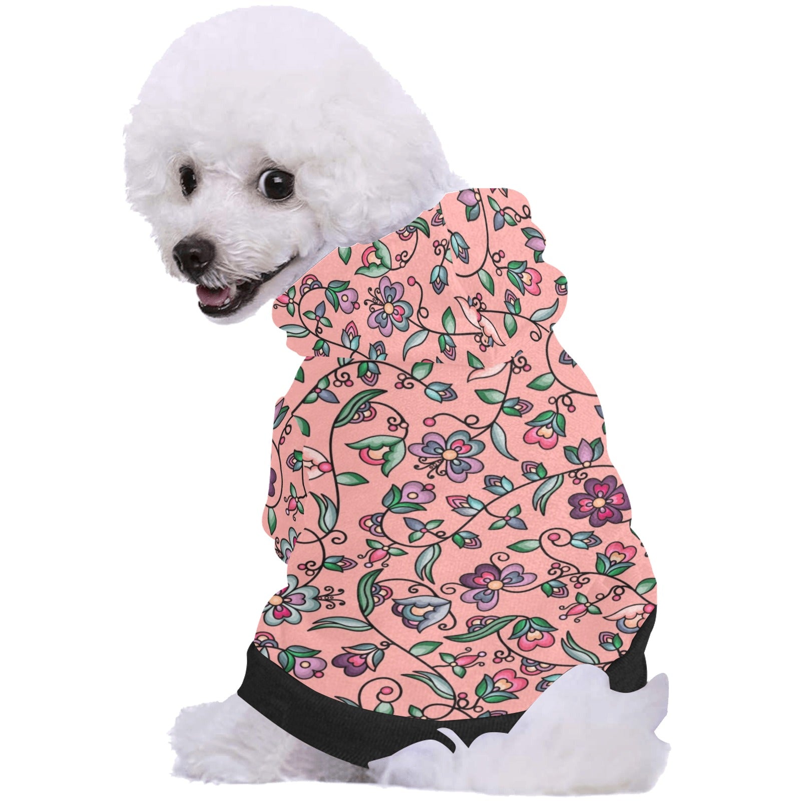 Amber Evening Garland Peach Pet Dog Hoodie