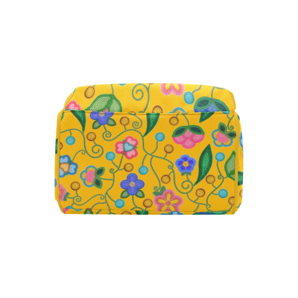 Skyberry Serenade Yellow Multi-Function Diaper Backpack/Diaper Bag