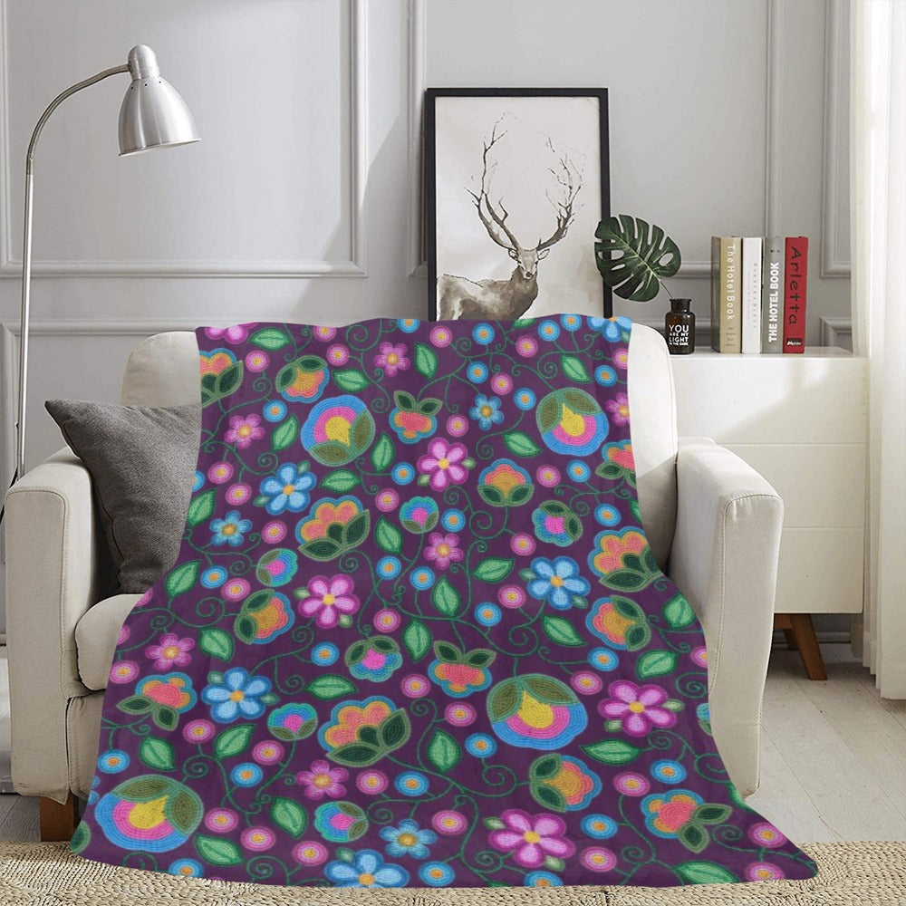 Turquoise Sunbeam Violet Ultra-Soft Micro Fleece Blanket 60"x80"