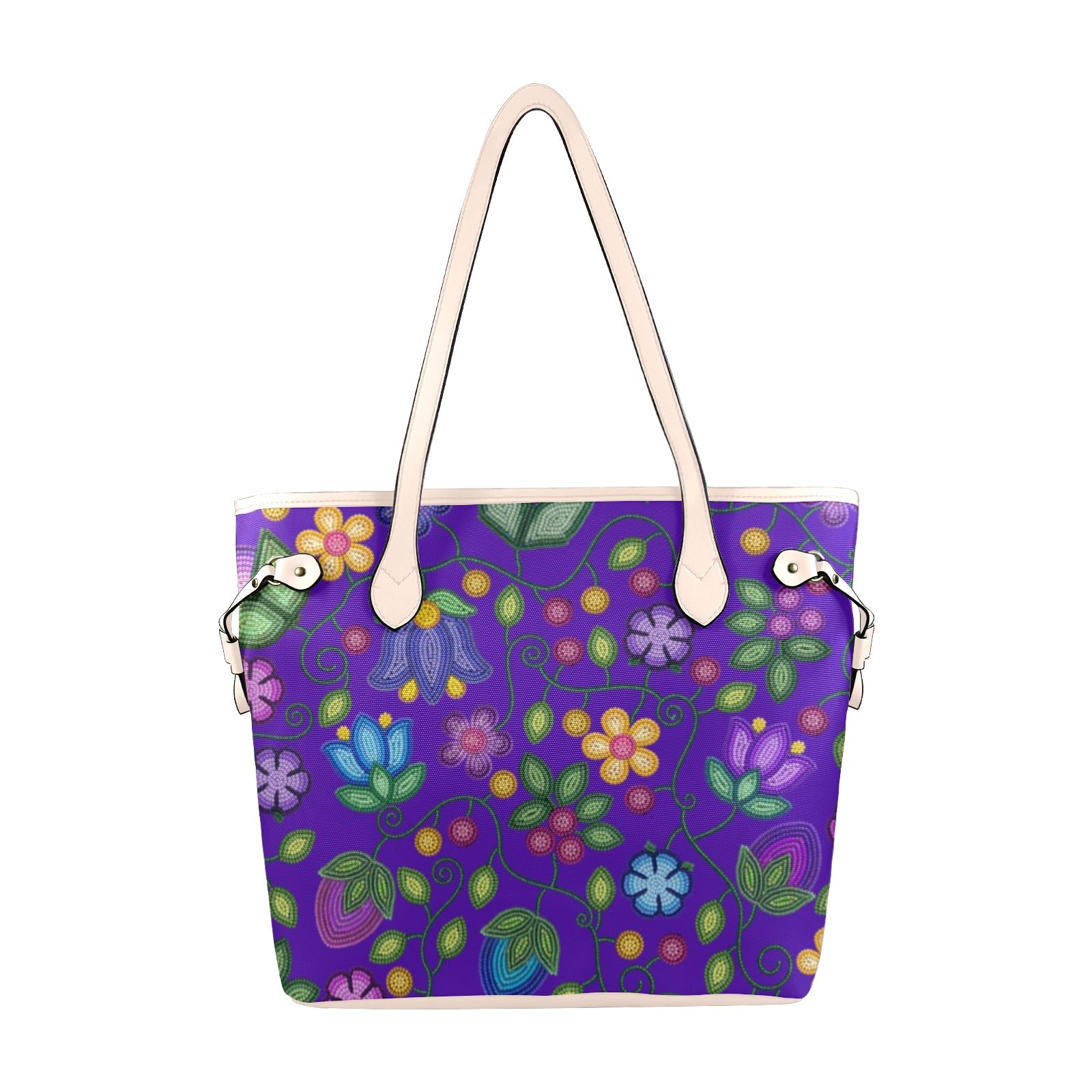 Bloom Uplift Indigo Clover Canvas Tote Bag