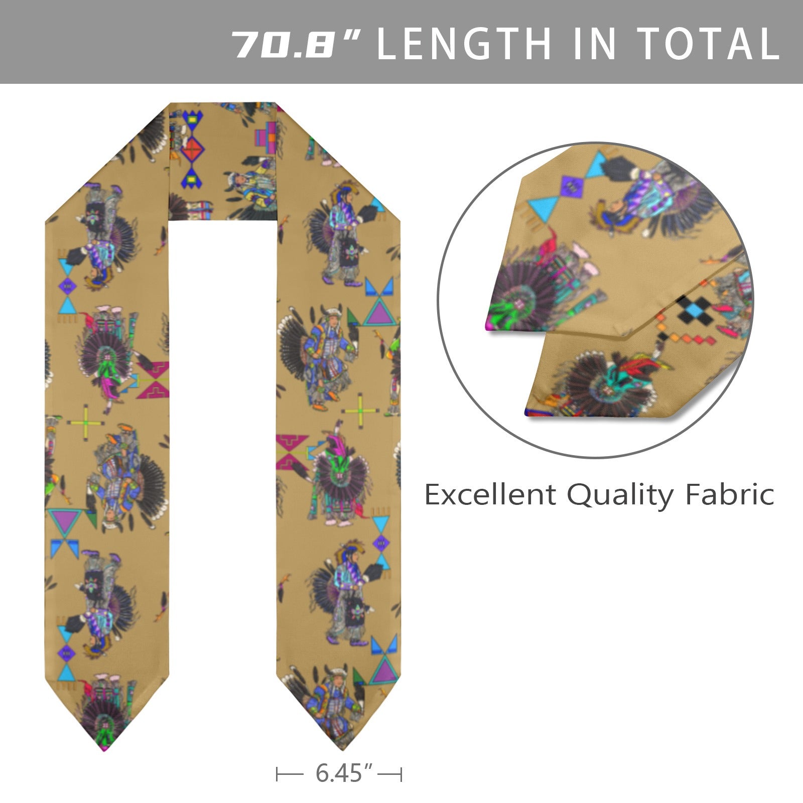 Men's Tradish Dancers Earth Graduation Stole