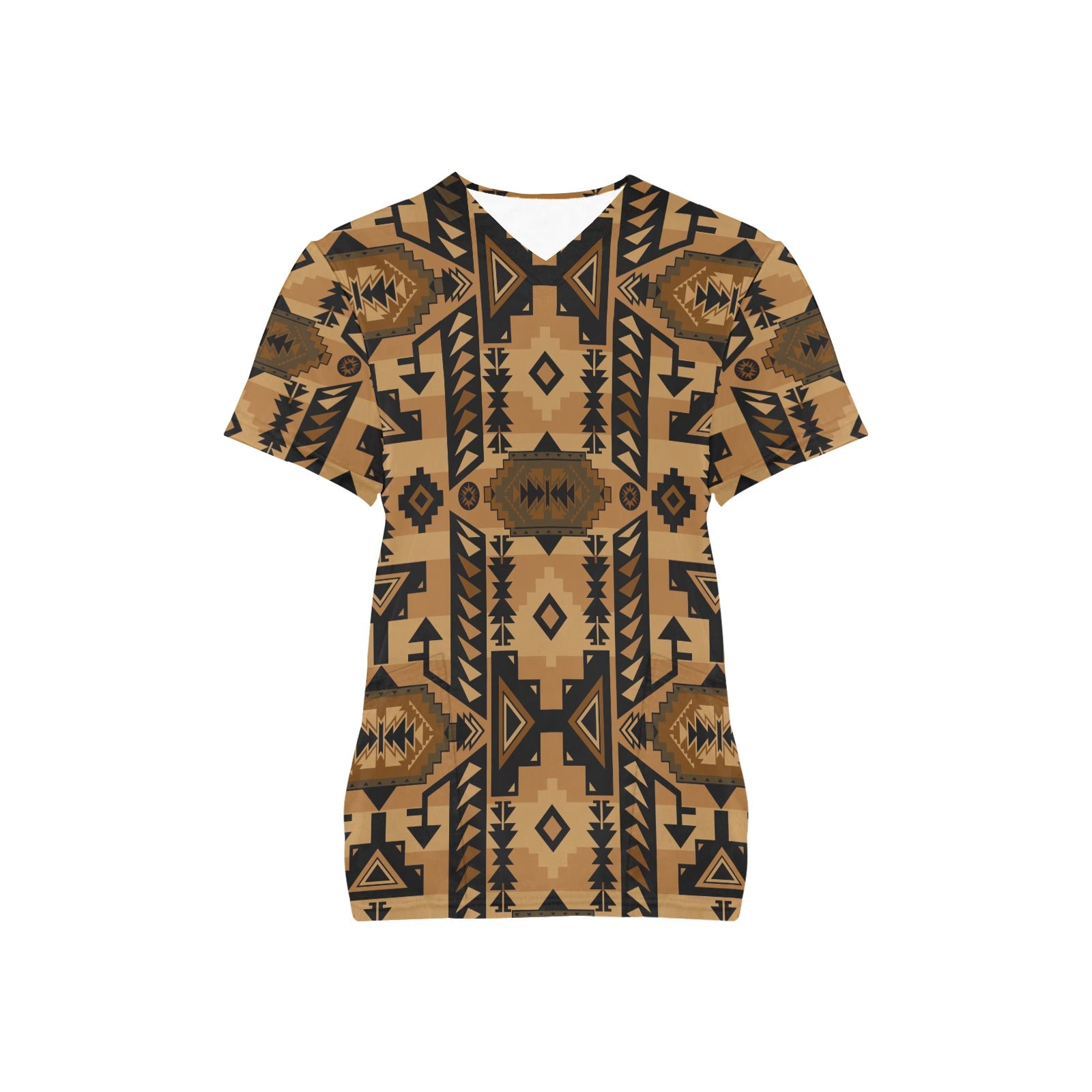 Chiefs Mountain Tan Scrub Top