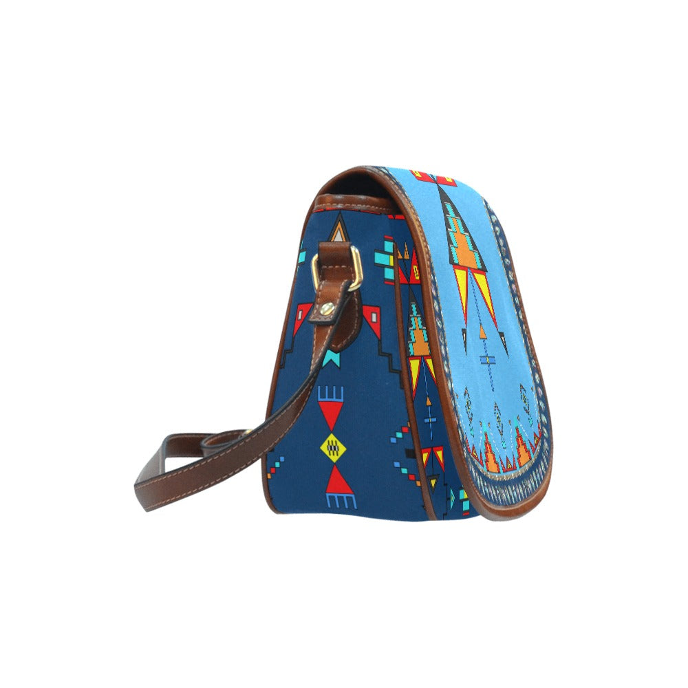 Sentinel of the Plains Turquoise Saddle Bag/Large