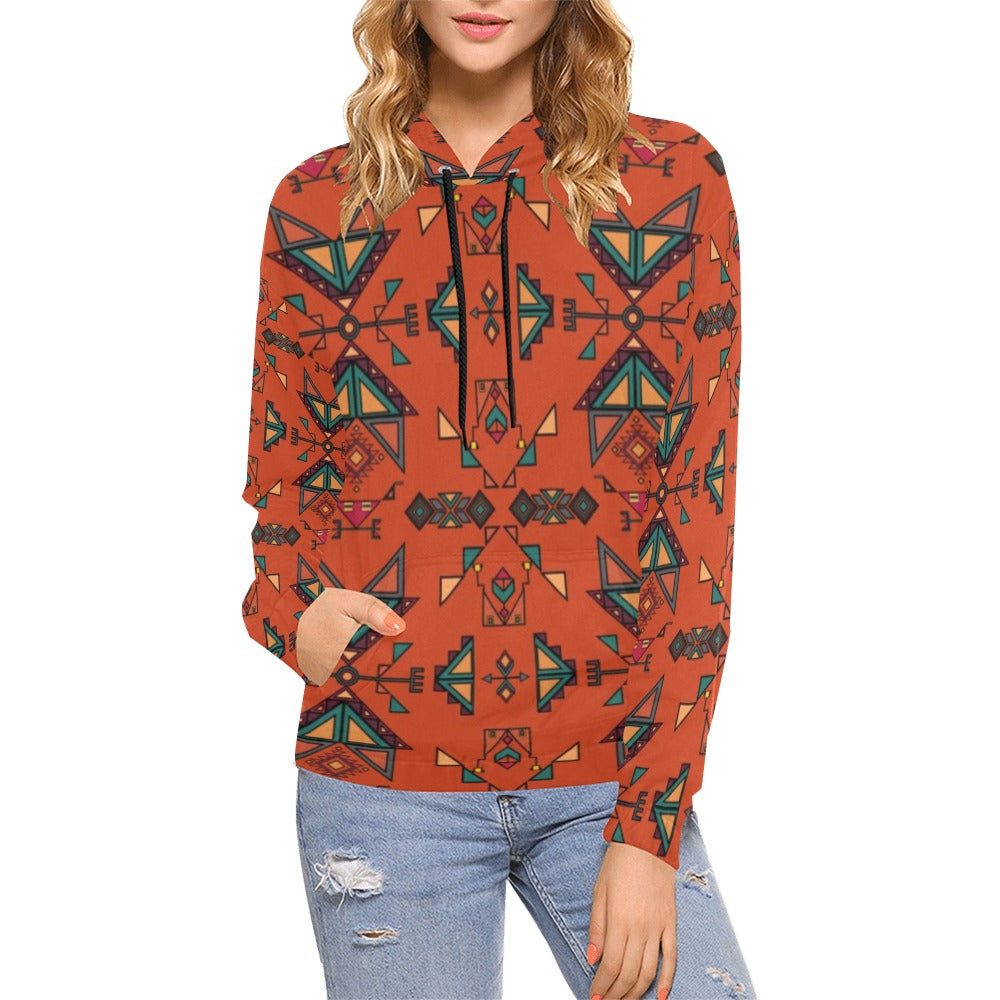 Arrow Dawn Orange Hoodie for Women (USA Size)