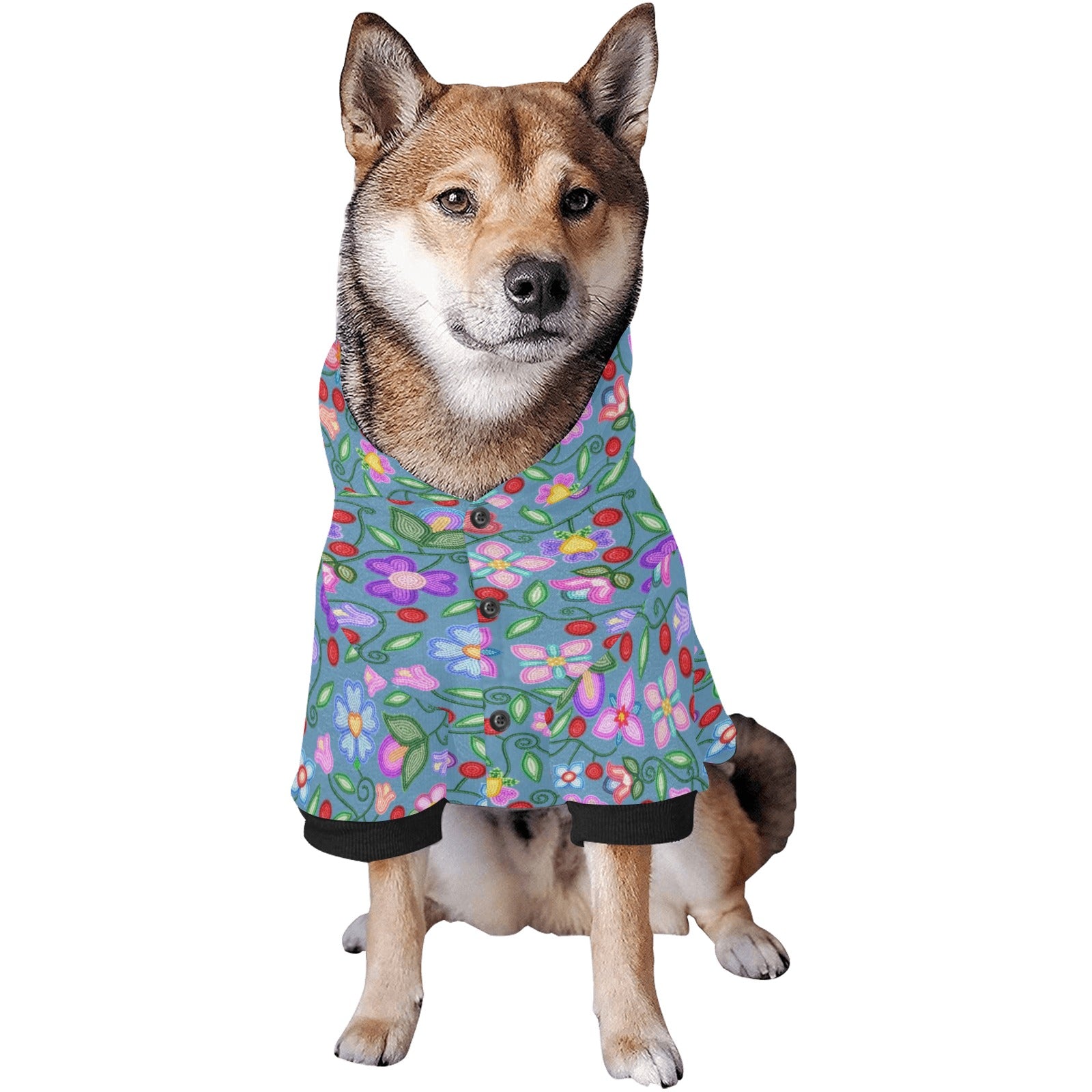 Petal Harmony River Pet Dog Hoodie