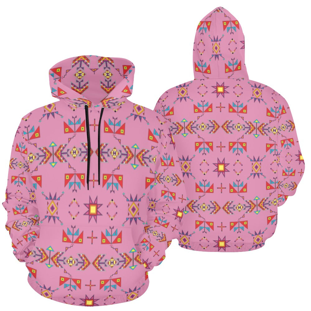 Scattered Generations Pink Hoodie for Women (USA Size)