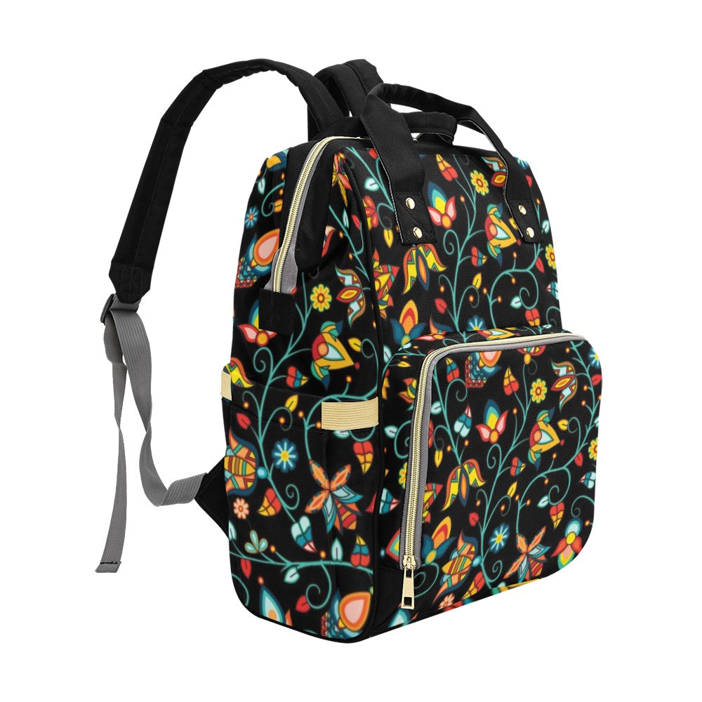 Thorny Path Black Multi-Function Diaper Backpack/Diaper Bag