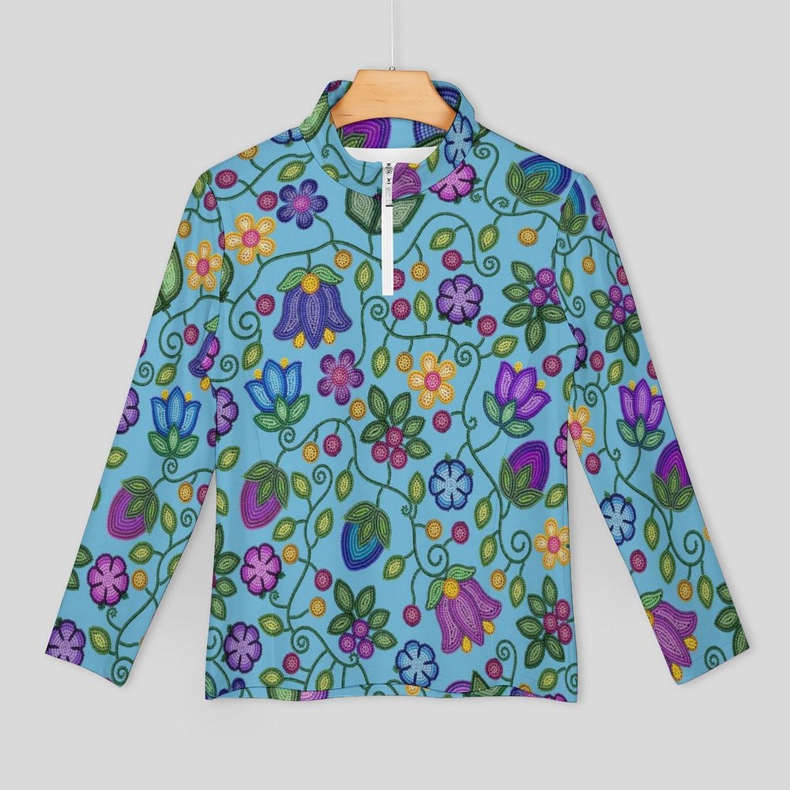 Bloom Uplift Sky Long Sleeve Yoga Shirt