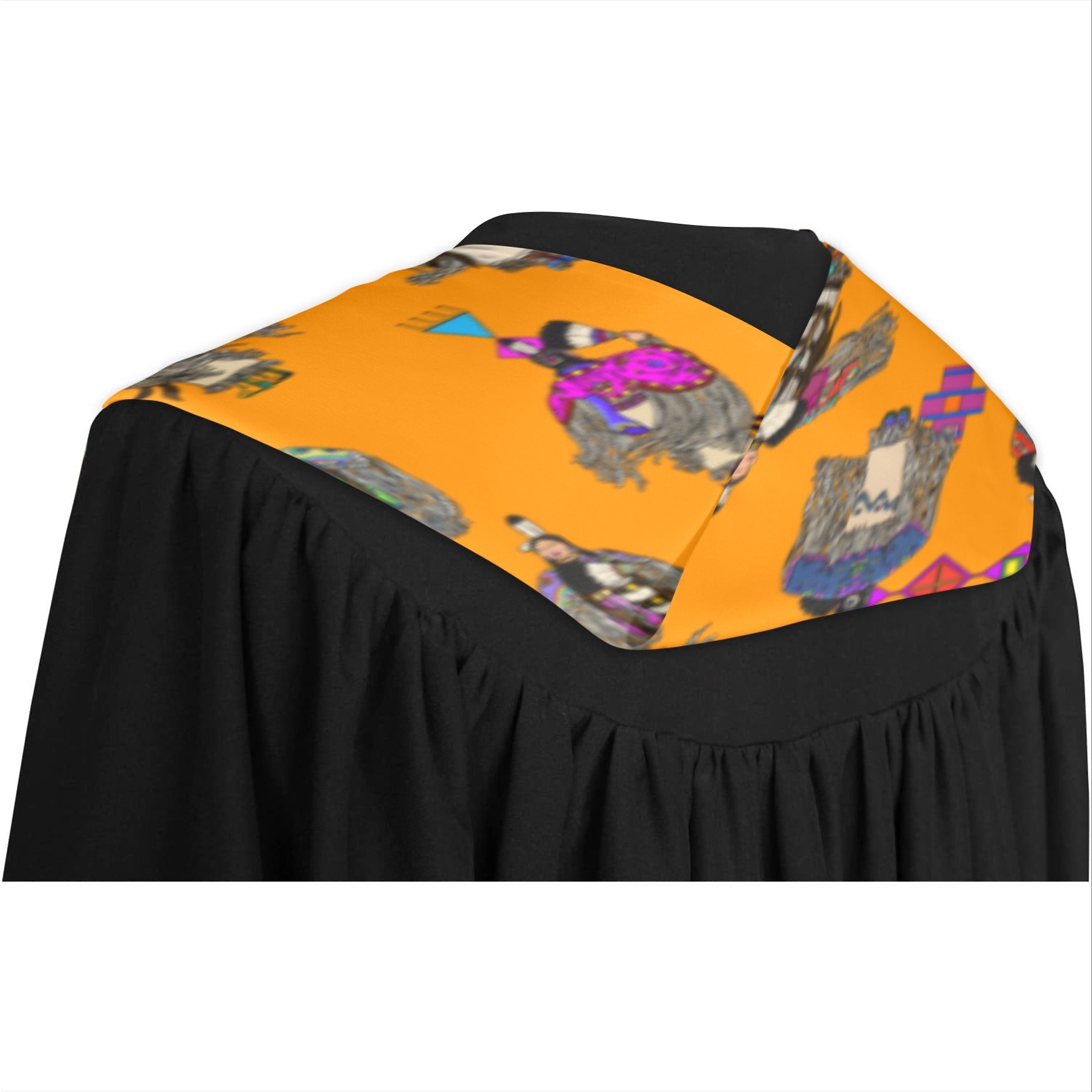 Women's Tradish Dancers Orange Graduation Stole