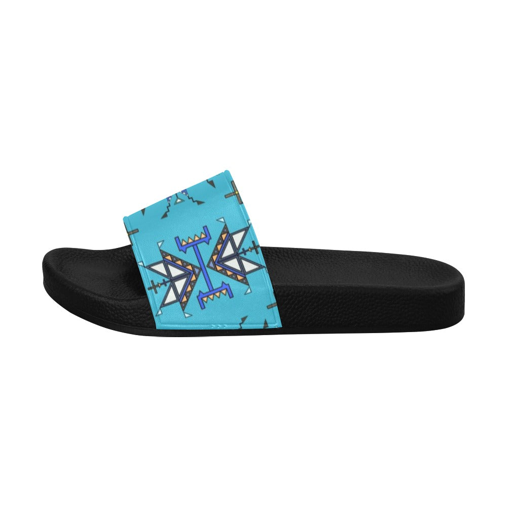 Eagle Strike Blue Men's Slide Sandals