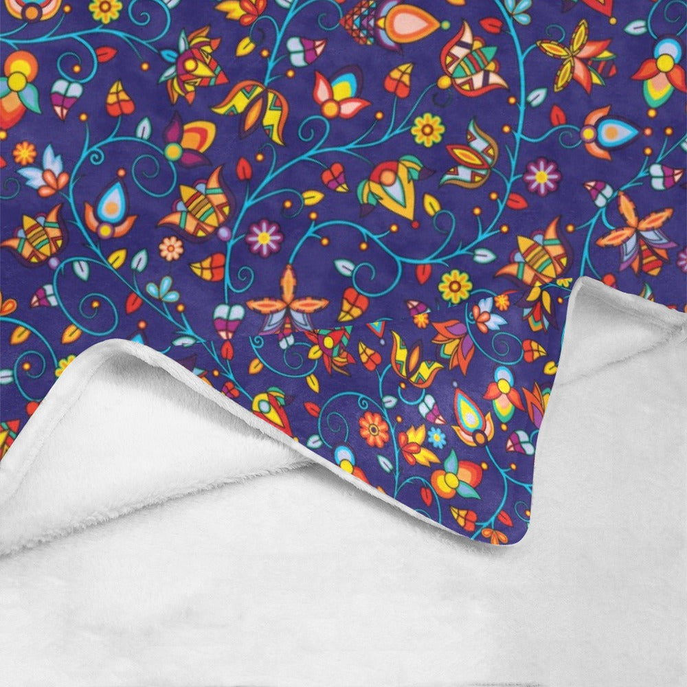 Thorny Path Blue Ultra-Soft Micro Fleece Blanket 60"x80"