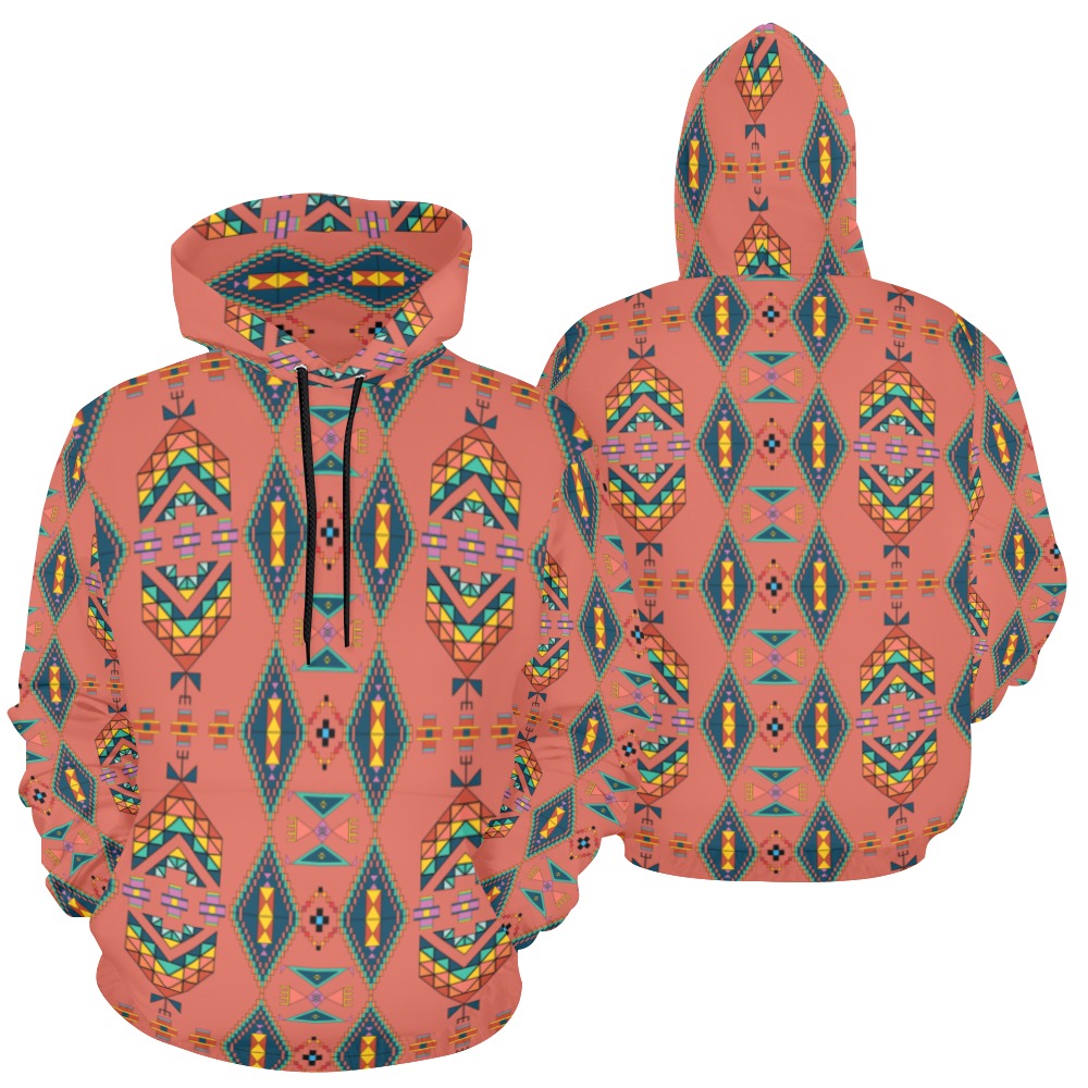 Travois Tipi Canyon Earth Hoodie for Women (USA Size)