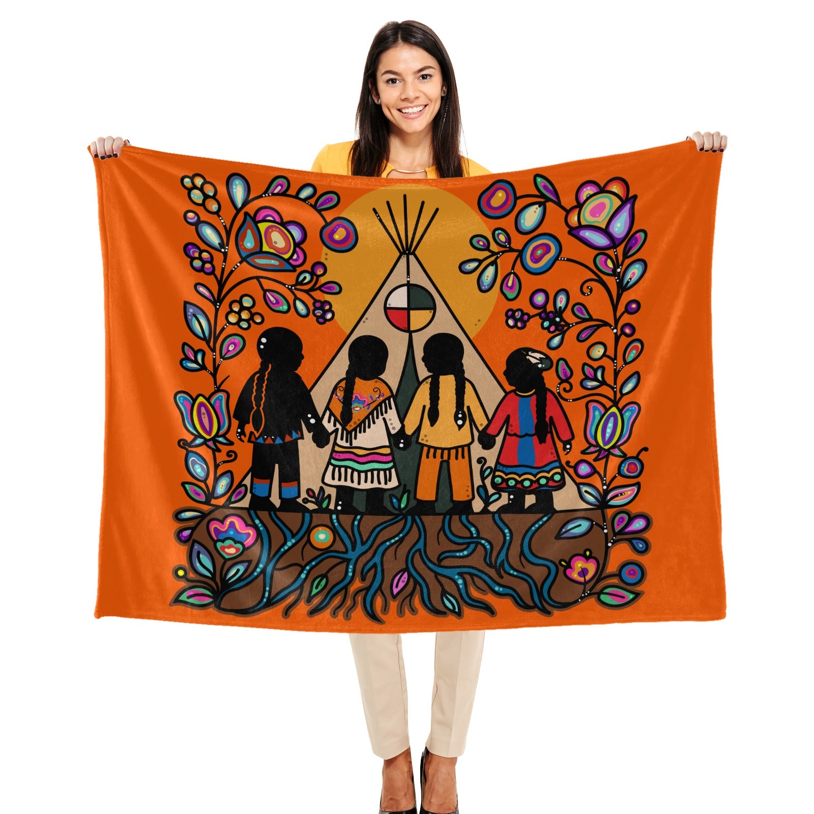 Rooted in Culture Ultra-Soft Micro Fleece Blanket 50"x40"