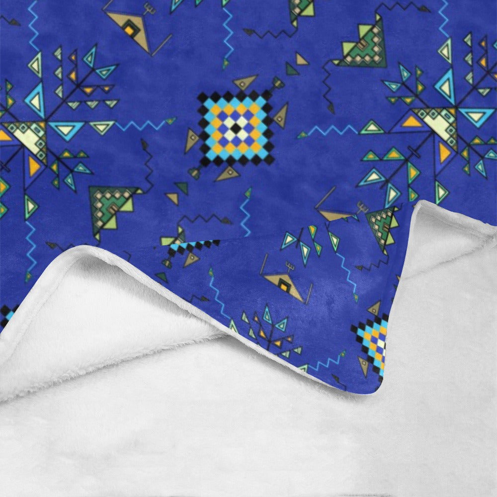 Bear Shield Dark Blue Ultra-Soft Micro Fleece Blanket 60"x80"